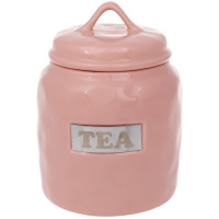 Банка фарфорова Necollie Tea 900мл, рожева Банка фарфорова Necollie Tea 900мл, рожева