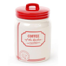 Банка керамічна Red&Blue COFFEE 900мл, червона
