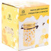 Банка керамічна Sweet Honey 650мл для сипучих продуктів з металевою затяжкою, жовтий