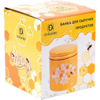 Банка керамічна Sweet Honey 480мл для сипучих продуктів, жовтий