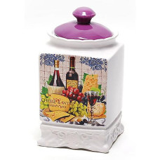 Банка Cheese&Wine 1000мл з кришкою для сипучих продуктів Банка Cheese&Wine 1000мл з кришкою для сипучих продуктів