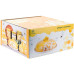 Блюдо керамічне Sweet Honey Ø23см для млинців з кришкою, біле з жовтим