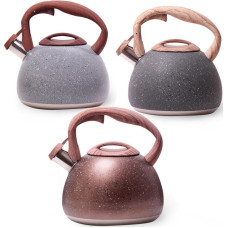 Чайник Kamille Whistling Kettle Granite 2.8л з нержавіючої сталі зі свистком