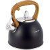 Чайник Kamille Whistling Kettle Black 2.5л з нержавіючої сталі зі свистком (чорний) Чайник Kamille Whistling Kettle Black 2.5л з нержавіючої сталі зі свистком (чорний)