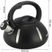 Чайник Ofenbach Happy Kettle 2л з нержавіючої сталі зі свистком, чорний матовий