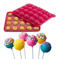 Силіконова форма для Кейк попс (CAKE POPS) 23х19см 20 осередків