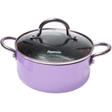 Каструля Fissman Mini Chef Purple 1.8л з антипригарним покриттям