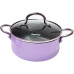 Каструля Fissman Mini Chef Purple 1.8л з антипригарним покриттям