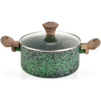 Каструля Fissman Malachite 4.7л з антипригарним покриттям EcoStone Каструля Fissman Malachite 4.7л з антипригарним покриттям EcoStone