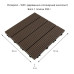 Композитна плитка WPC венге 30*30CM*2СM (D) SW-00001709 Композитна плитка WPC венге 30*30CM*2СM (D) SW-00001709