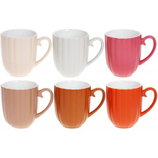 Набір 6 керамічних чашок Верона 340мл, відтінки коричневого