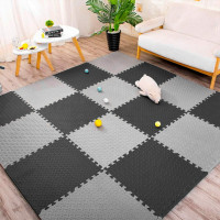 Підлогове двостороннє покриття GREY та BLACK 60*60cm*2cm (D) SW-00001843