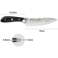 Ніж кухарський Fissman Hattori 15см hammered з нержавіючої сталі