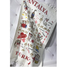 Набір 12 кухонних рушників By IDO «Ant Cat» 40х60см, махра