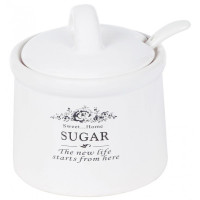 Цукорниця керамічна Sweet Home SUGAR 350мл з порціонною ложкою