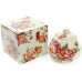 Цукорниця Cream Rose Корейська Роза 300мл, порцелянова Цукорниця Cream Rose Корейська Роза 300мл, порцелянова