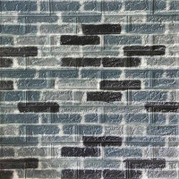 Декоративна 3D панель самоклейка під цеглу чорно-синій Катеринославський 700х770х5мм (342) SW-00000879 Декоративна 3D панель самоклейка під цеглу чорно-синій Катеринославський 700х770х5мм (342) SW-00000879