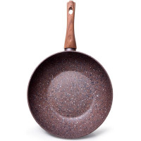 Сковорода-вок Fissman Magic Brown Ø28см з антипригарним покриттям