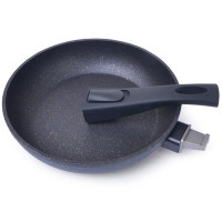 Сковорода Fissman Cosmic Black Ø24см зі знімною ручкою