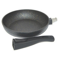 Сковорода Fissman Cosmic Black Ø26см зі знімною ручкою