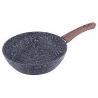 Сковорода-сотейник Kamille Grey Marble Ø28см індукційна з антипригарним покриттям