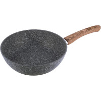 Сковорода-сотейник Kamille Grey Marble Ø32см індукційна з антипригарним покриттям