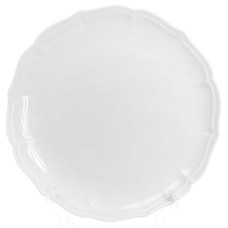 Набір 3 порцелянові обідні тарілки White Prince-2 Ø25см (білий фарфор)