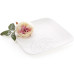 Набір 3 порцелянові обідні тарілки White Rose 25x25см (білий фарфор) Набір 3 порцелянові обідні тарілки White Rose 25x25см (білий фарфор)