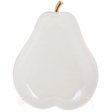 Набір 2 блюда Груша 21х16х3см порцеляна, білий перламутр з золотом